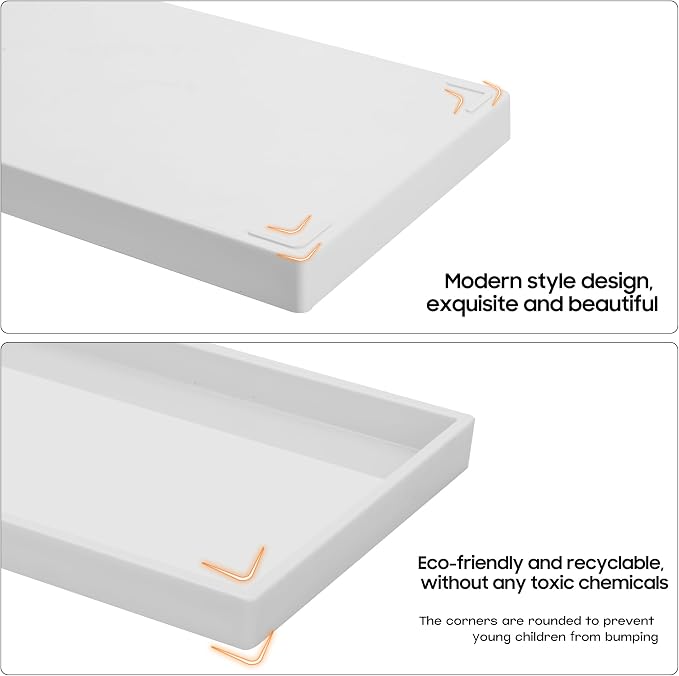 Vanity and Bathroom Tray, Waterproof Vanity Tray - Image 6