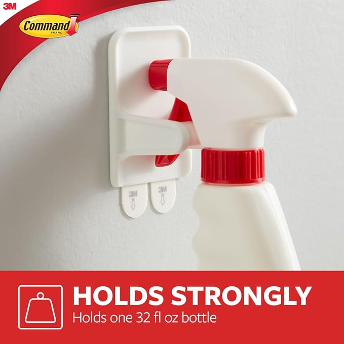 Command Spray Bottle Hangers, Holds up to 32 fl oz, 2 Hangers - Image 3