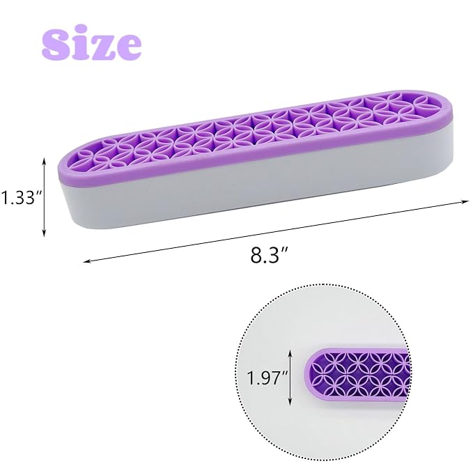 TANG SONG 1 PC Silicone Make up Brush Holder Cosmetic Storage Box Desktop - Image 2