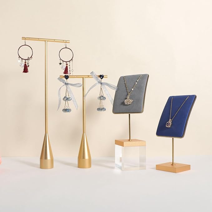 GemeShou Grey velvet necklace display stands - Image 8