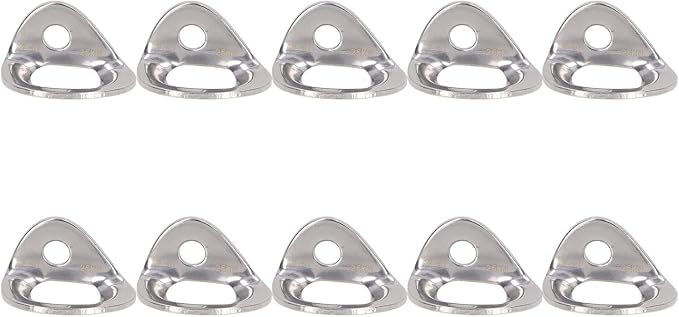 Yosoo Health Gear 10Pcs 316 Stainless Steel Climbing Bolt Hanger, 25KN Rock by YosooHealthGear