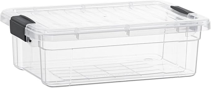 Superio 13.7 Qt Clear Plastic Storage Bins by Superio