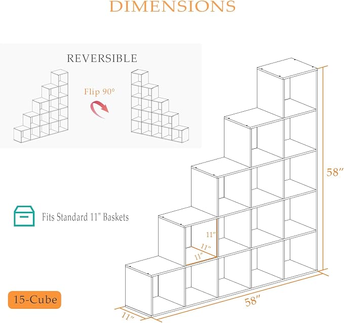Ladder Cube Storage Bookcase - Image 2
