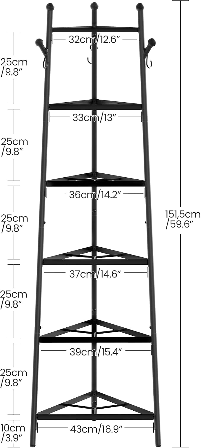 CHOEZON 6-Tier Cookware Stand, Triangle Shelf Storage Tower - Image 4