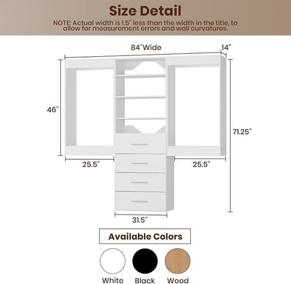ROOMTEC Modular Closet System, Wooden Tower - Image 8