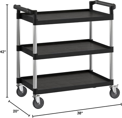 Black Utility/Bussing Cart - Image 3