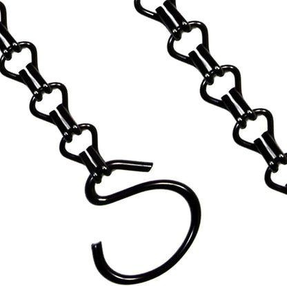 2Packs 26inch 90lbs Black Heavy Duty Metal Hooks Hanging Chains Hangers - Image 2