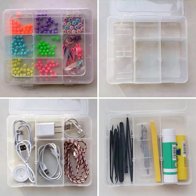 9 Grids Plastic Storage Compartment Organizer Container - Image 6
