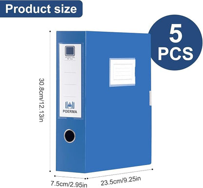 Storage File Boxes A4, Document File Folder Organizer Storage Filing Box - Image 2