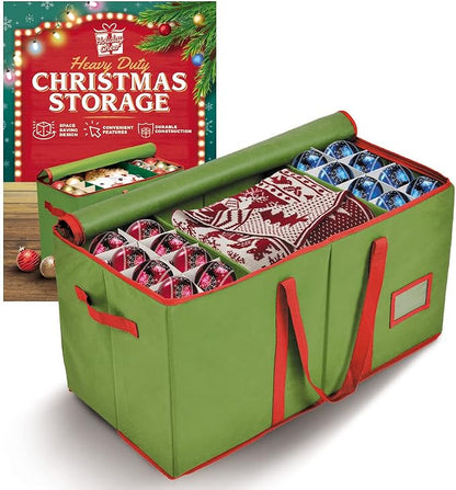 Holiday Cheer Premium Christmas Ornament Storage – Christmas Storage Container by Holiday+Cheer