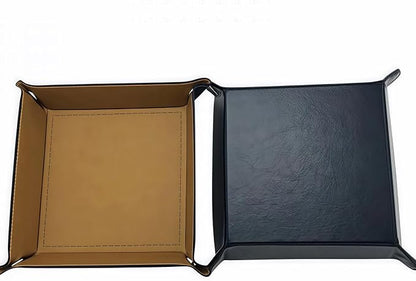 siduater Valet Tray Desktop Storage Organizer, Vegan Leather Catchall Tray - Image 2