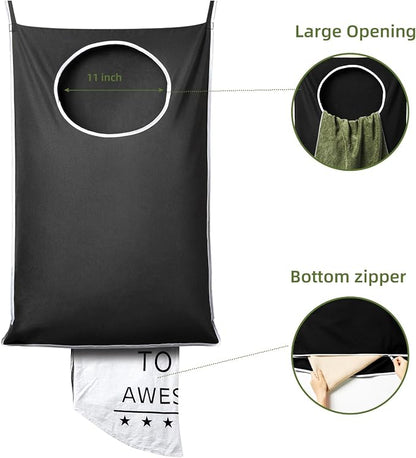 KEEPJOY XL 2-Pack Door Hanging Laundry Hamper, Size 36.5X22.5 Inch Door Hamper - Image 5