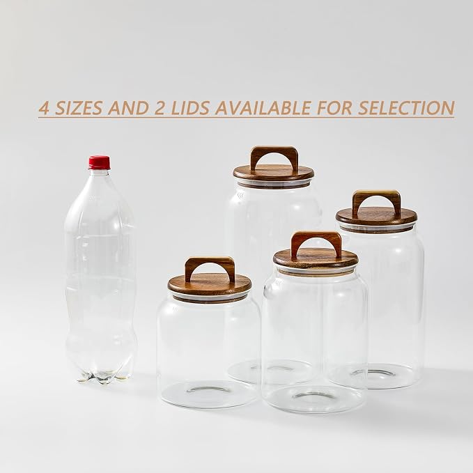 Sweejar Glass Jars for Laundry Room Organization, Half-Gallon Laundry Pods - Image 3