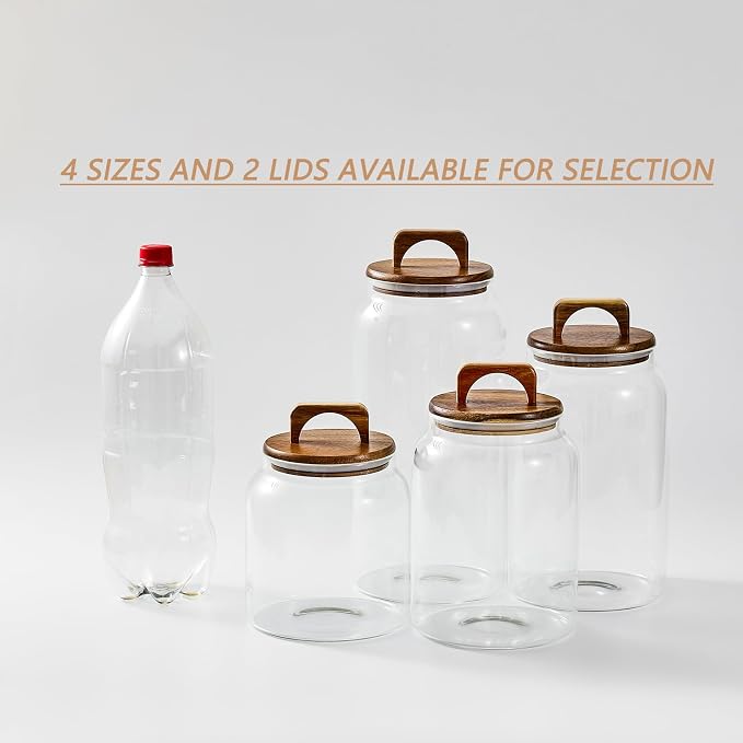 Sweejar Glass Jars for Laundry Room Organization, 90 ounce Laundry Pods - Image 3