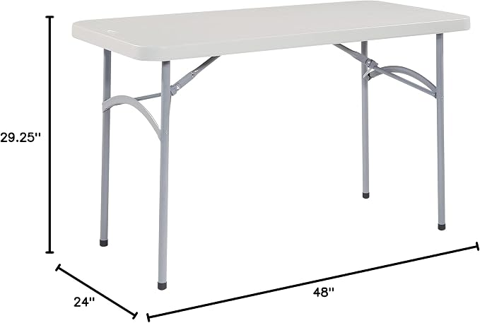 Office Star Resin Multipurpose Rectangle Folding Table - Image 11