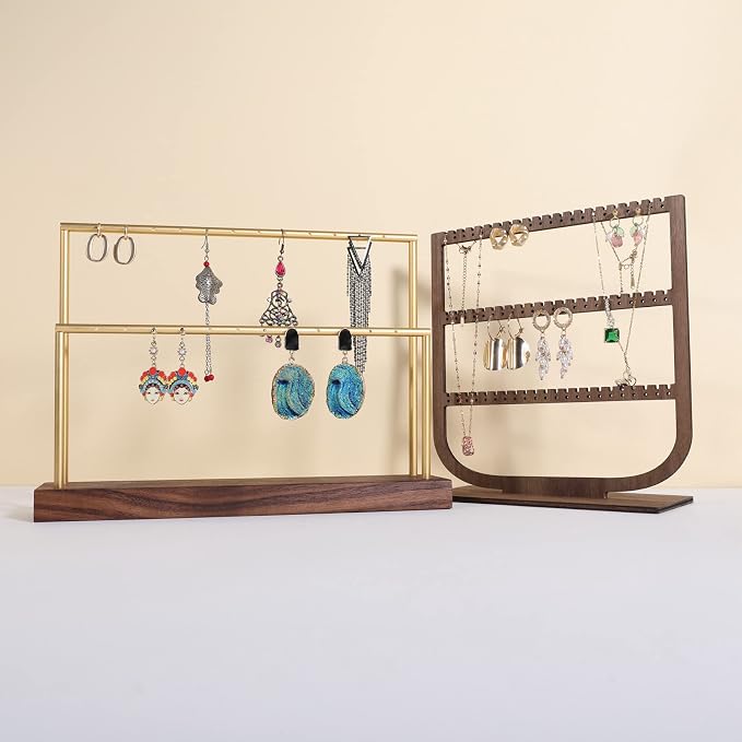 GemeShou wooden earring holder organizer - Image 3