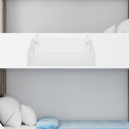 PRETYZOOM Bedside Caddy Hanging Storage Rack Bedside Metal Hanging Shelf - Image 8