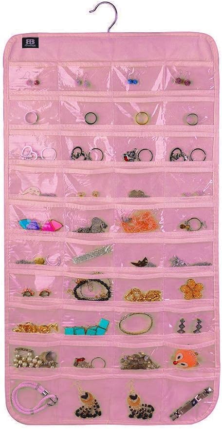 BB Brotrade Hanging Jewelry Organizer, Accessories Organizer, 80 Pocket - Image 2