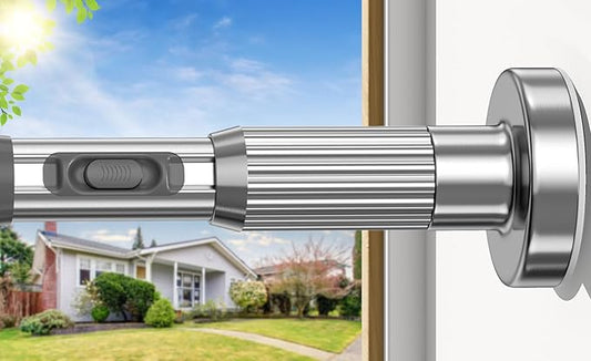 AIZESI 41-182 Inch Heavy Duty Silver Tension Curtain Rod by AIZESITENSIONROD
