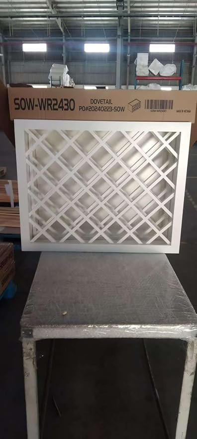 Solid Wood RTA Wine Bottle Rack Wall Cabinet - Image 5