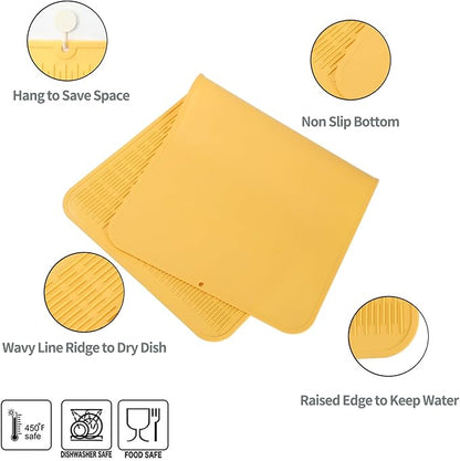 Silicone Dish Drying Mat for Multiple Usage, Easy clean, Eco-friendly, - Image 3