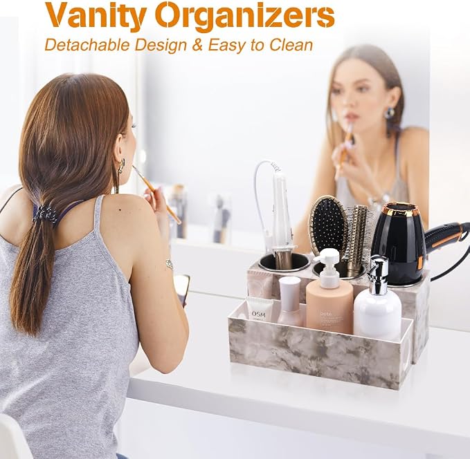 Marble Hair Tool Organizer - Image 3