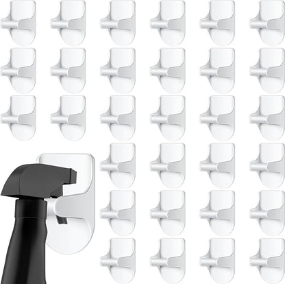 Taiyin 4 Pcs Wall Mount Spray Bottle Hooks Holder Spray Bottle Hanger Adhesive by Taiyin