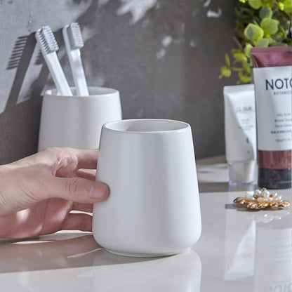 White Toothbrush Holder for Bathroom - Image 6