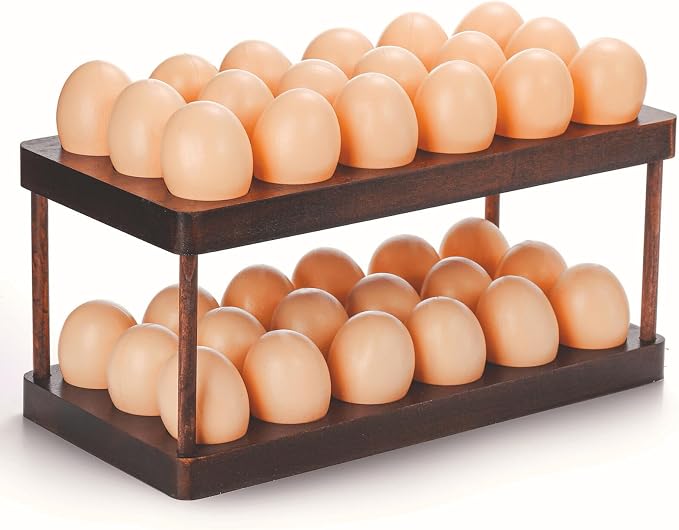 YOUEON Acacia Wooden Egg Holder by YOUEON