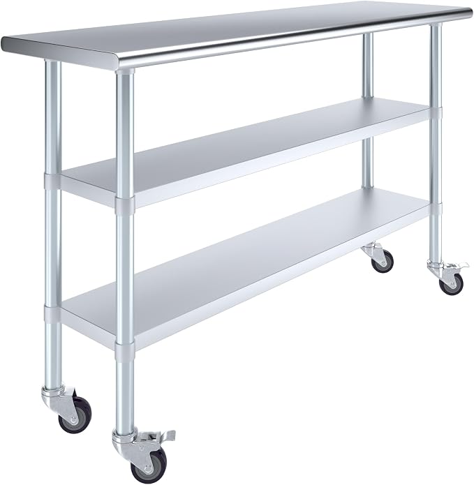 AmGood Stainless Steel Work Table by AmGood