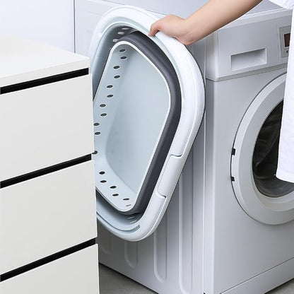 Collapsible Plastic Laundry Basket - Image 4