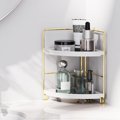 FSyueyun 2-Tier Corner Bathroom Counter Organizer, Tool-Less Installation - Image 6