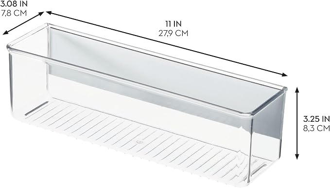 iDesign Magnetic Medium Clear Plastic Organizer Bins - Image 3