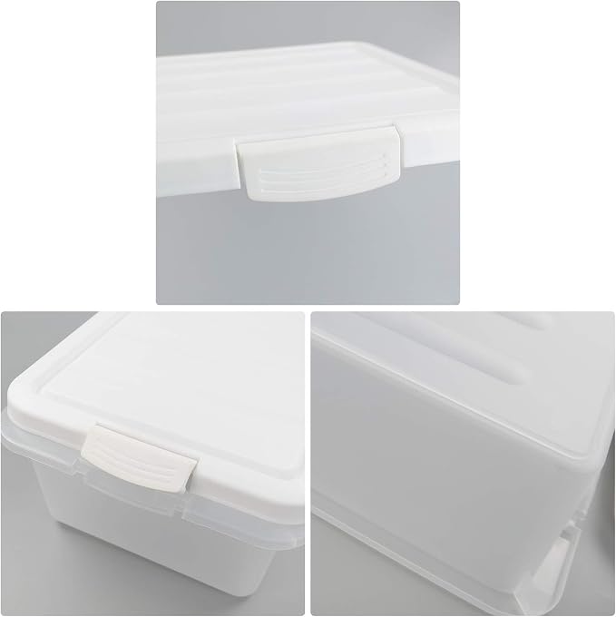 14 Quart Clear Storage Box, Underbed Plastic Latch Box - Image 2