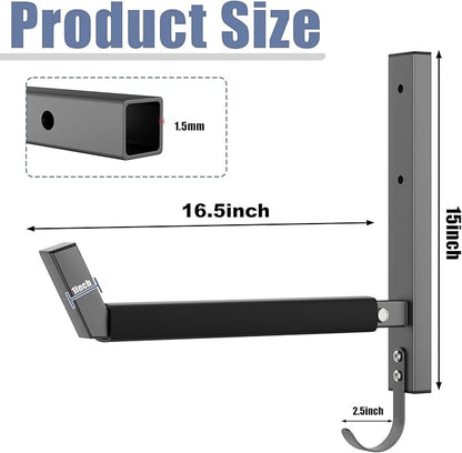 WALMANN Wall Mount Kayak Rack for Garage, Heavy-Duty Kayak Storage Hangers - Image 4