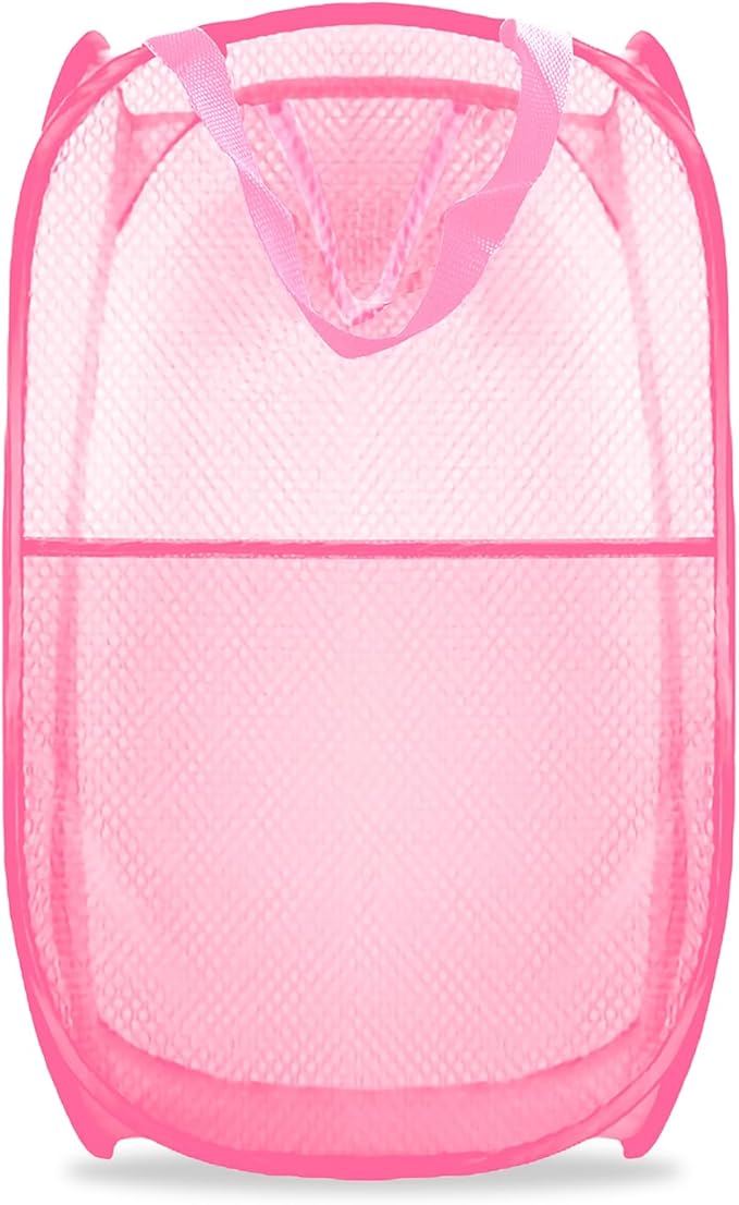 Collapsible Pop Up Laundry Hamper, Extra Large Mesh Foldable Laundry Basket by BuyongwantJewelry