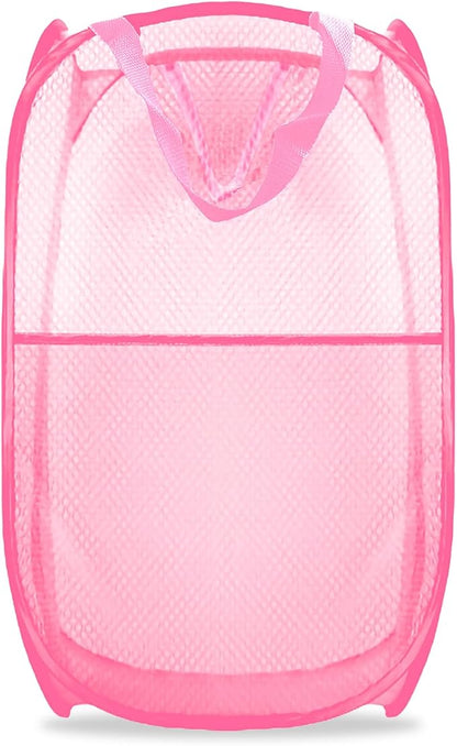 Collapsible Pop Up Laundry Hamper, Extra Large Mesh Foldable Laundry Basket by BuyongwantJewelry