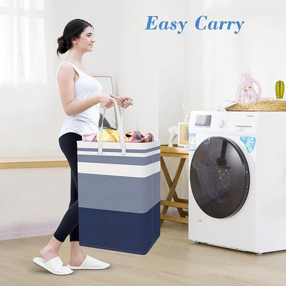 BlissTotes 3-Pack Laundry Basket, Freestanding＆Waterproof Laundry Hamper - Image 5