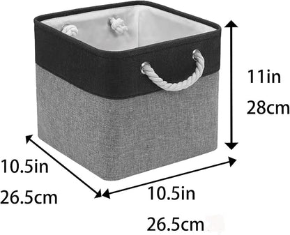 Cube Storage Bins, Collapsible Fabric Storage Cubes Bins, 11 Inch Cube Storage - Image 5