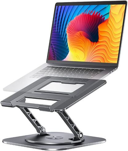 Adjustable Laptop Stand with 360 Rotating Base, Computer Stand by Aoevi