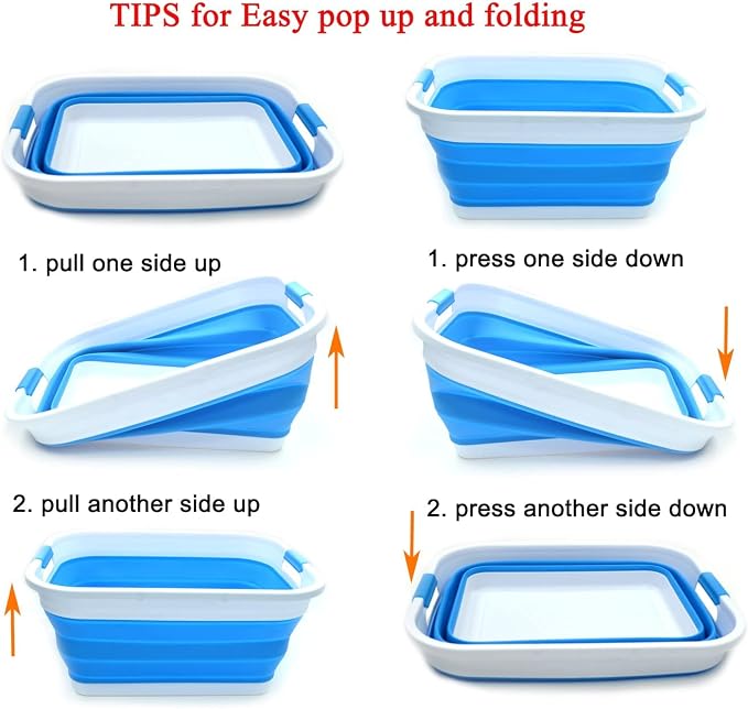 SAMMART 41L Collapsible Plastic Laundry Basket - Image 8