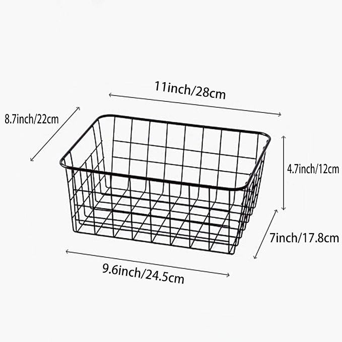 LUANT Metal Wire Food Storage Organizer Bin Basket - Image 2