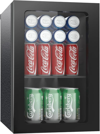 Compact Freestanding Beverage Refrigerator, 24 Can/0.9 Cubic Feet Mini Fridge by Erivess