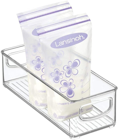 mDesign Small Plastic Nursery Storage Container Bins by mDesign