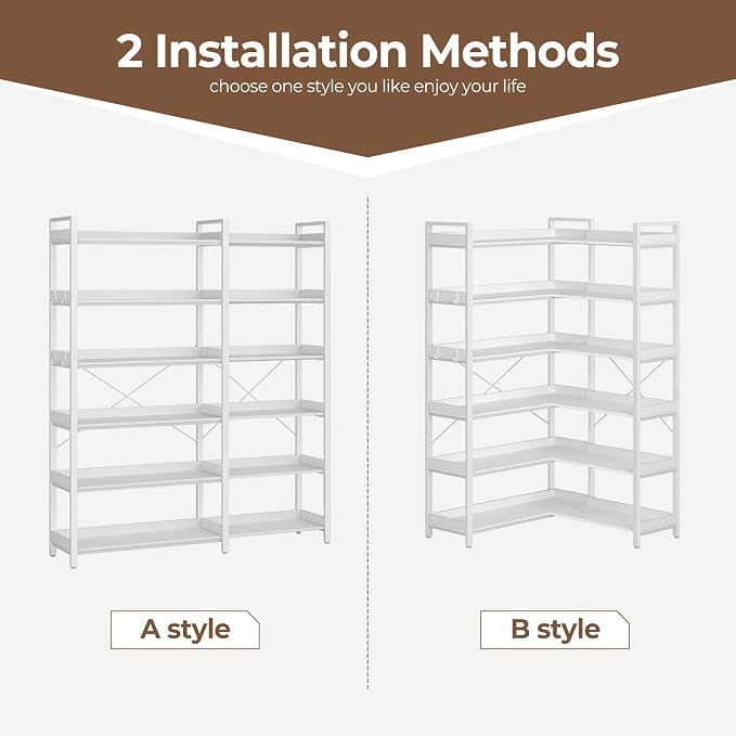 Rolanstar Bookshelf 6 Tier - Image 7