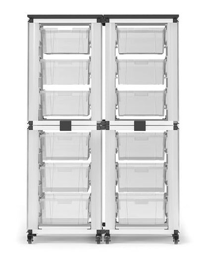 LUXOR MBS-STR-22-12L Modular Classroom Storage Cabinet - Image 3
