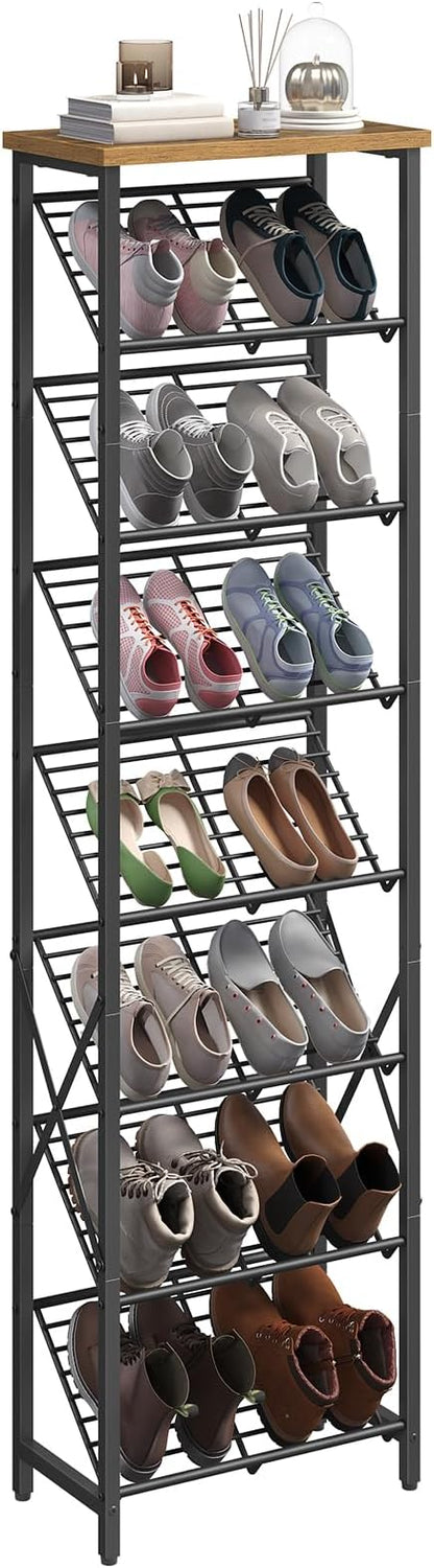 YATINEY 8-Tier Tall Shoes Rack, Slim Shoe Organizer - Image 8