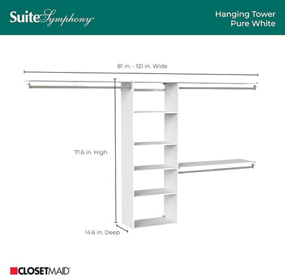 ClosetMaid SuiteSymphony Hanging Closet Kit Includes Tower, Closet Rods - Image 5