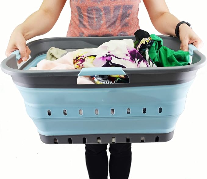 SAMMART 42L Collapsible Plastic Laundry Basket - Image 7