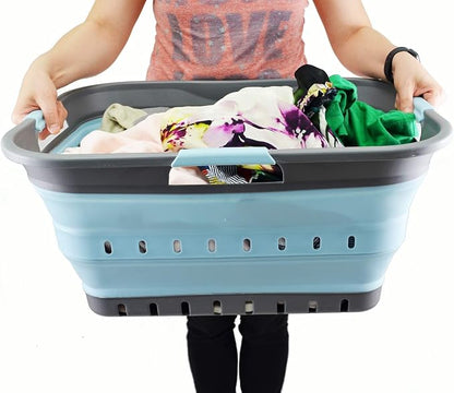 SAMMART 42L Collapsible Plastic Laundry Basket - Image 7